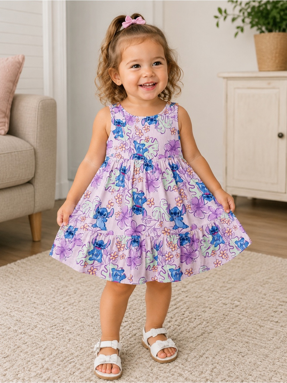 Disney Stitch Tropical Toddler Dress – Girls